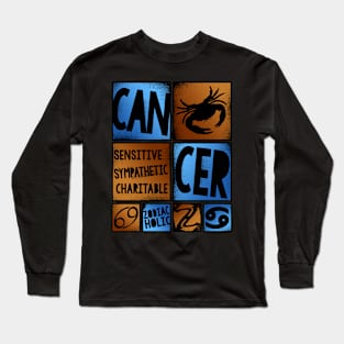 Zodiac CANCER Graffiti Box Series Long Sleeve T-Shirt